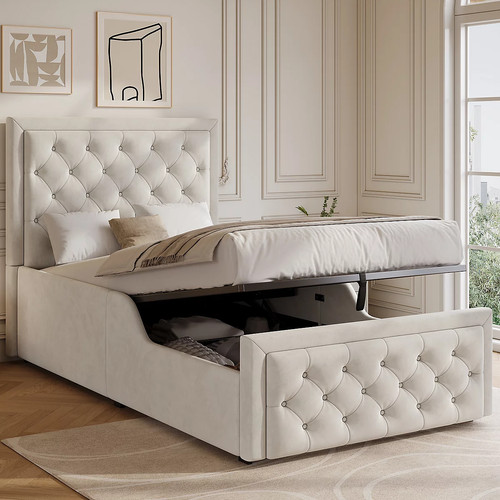 3ft single bed - , hydraulic