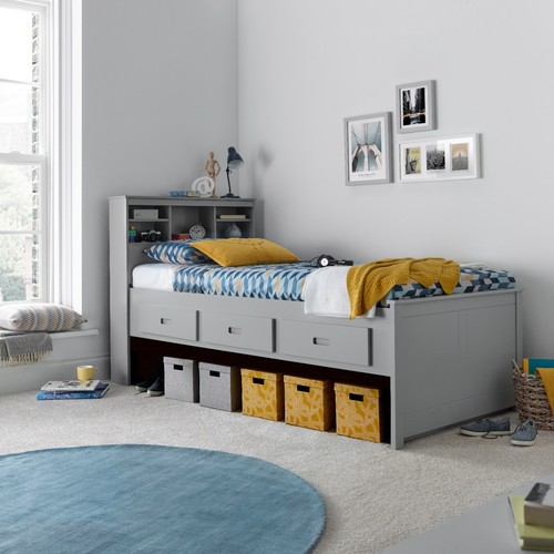 Veera grey wooden drawer - wooden,