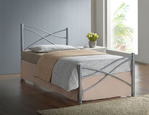 3ft single modern metal bed - single,