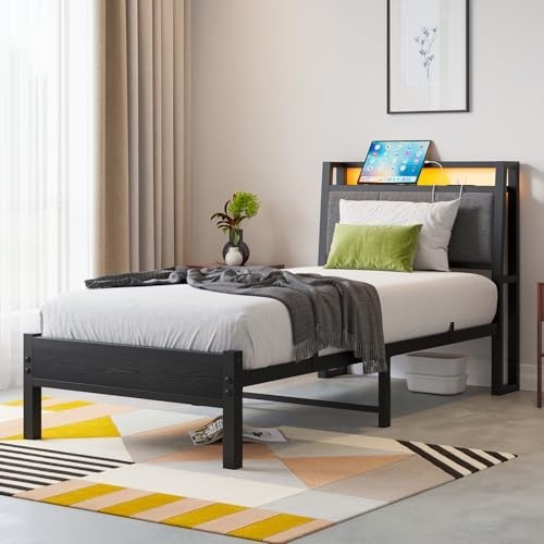 3ft single bed - bed, led