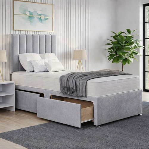 New single divan bed - divan, plush