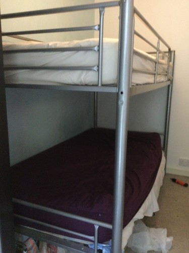 Metal bunk beds with - bunk,