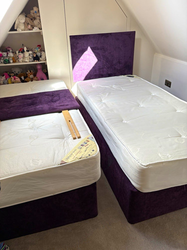 Single divan beds purple - , beds,