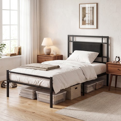 Single bed frame heavy duty - single, heavy-duty