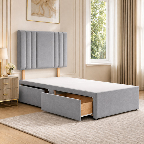 Single divan bed plush - divan,