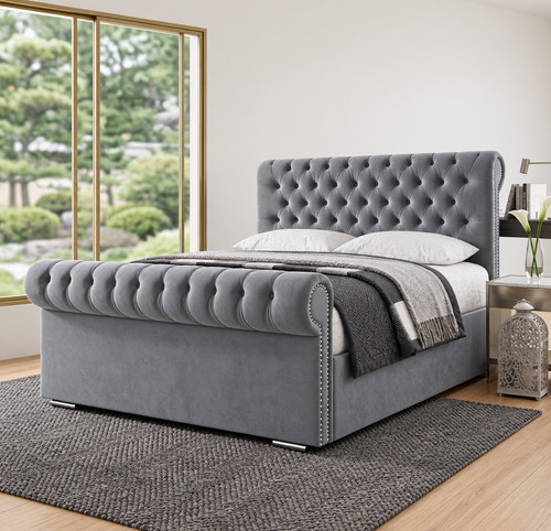 Sleigh bed frame - sleigh,