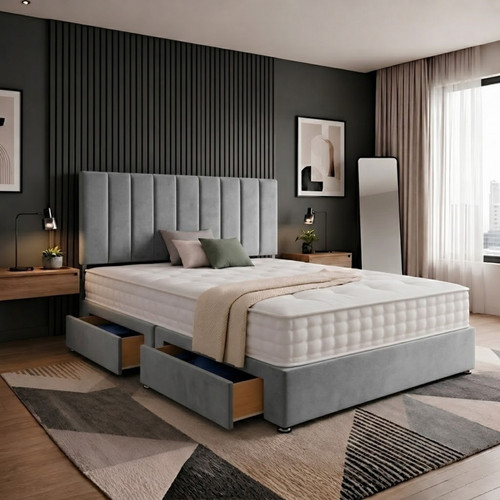 Reinforced divan bed - divan, memory