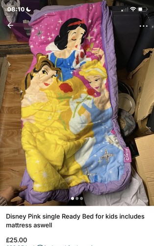Disney pink single ready bed - pink,