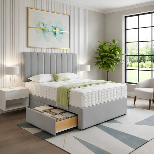 Reinforced divan bed - reinforced,
