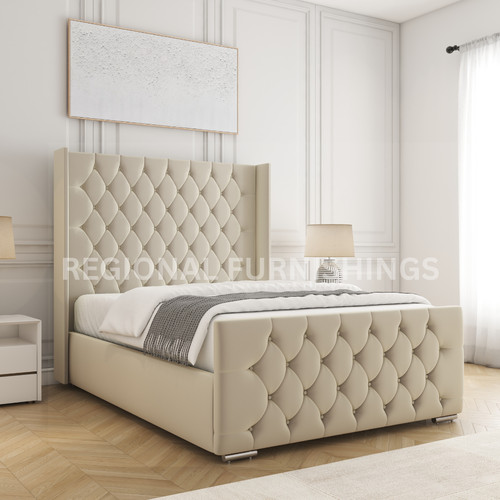 Winged ottoman chesterfield - winged,