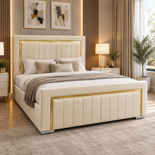 New golden strip panel lined - golden,