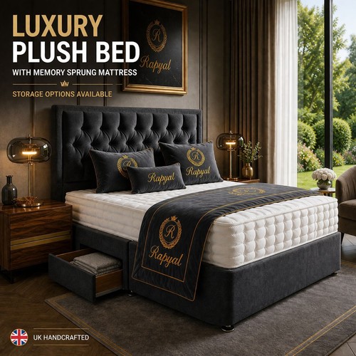 Luxury divan bed set with - set,