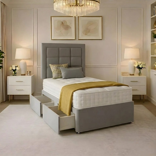 New single divan bed - divan, plush