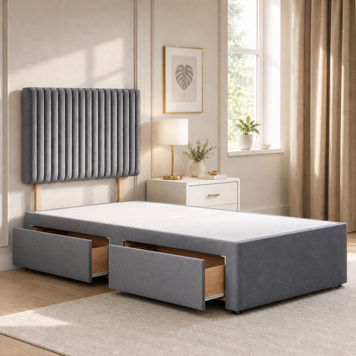 Single divan bed - bed, with